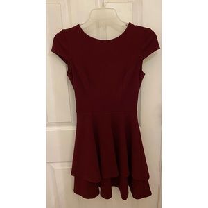 B. Darlin Maroon Dress Size 0